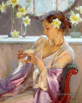 Belle femme DFG 33 Impressionist Peinture à l'huile